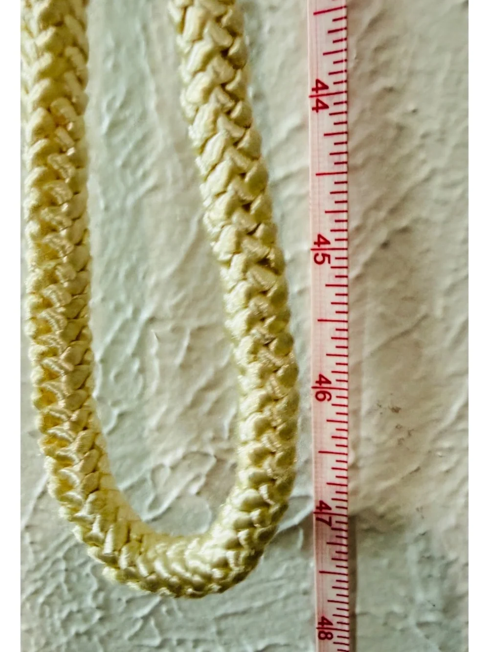 Braided  Vintage Satin and Faux Pearl 80's Belt,
